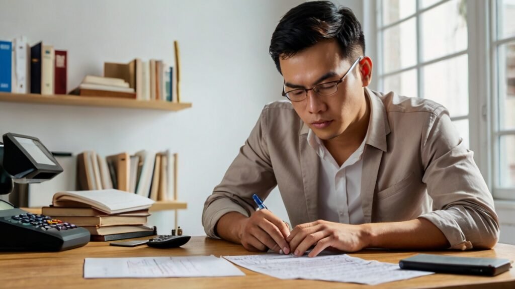  A reflective image of a person contemplating their financial decisions regarding Alth Loan Acoso.