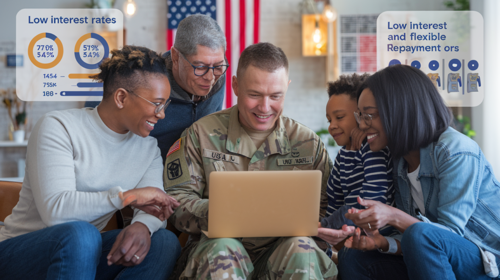 A detailed guide on how to apply for a USAA personal loan, showcasing low interest rates and flexible repayment options tailored for military members and their families.