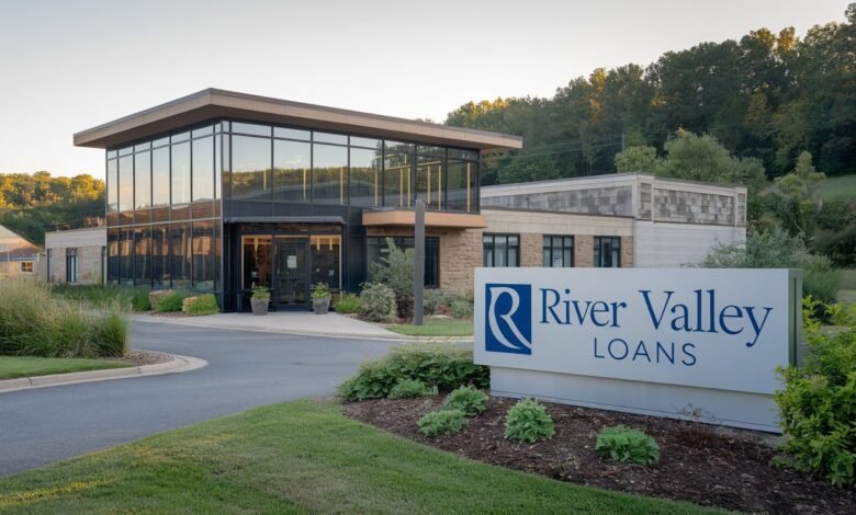 A view of the River Valley Loans headquarters, showcasing the company’s corporate building.