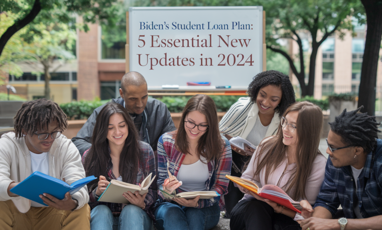 a image showing some students sit and reading book and the background of images write 5 Essential New Updates in 2024.