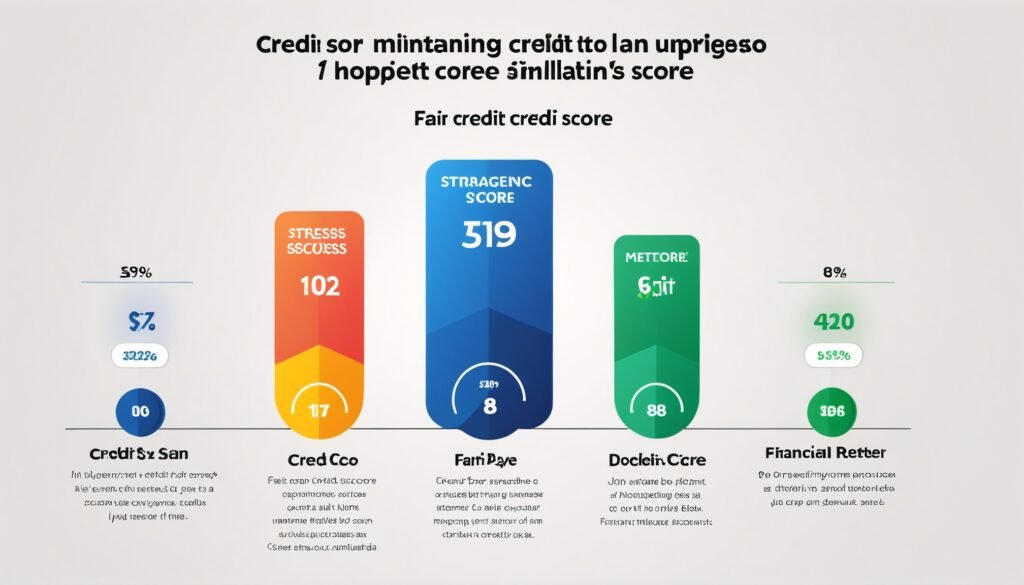 A screenshot of the Credit Karma Score Simulator tool displaying a simulated credit score change.