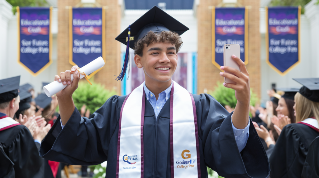 A teenager graduating, showcasing how Gerber Life College Plan supports educational goals.