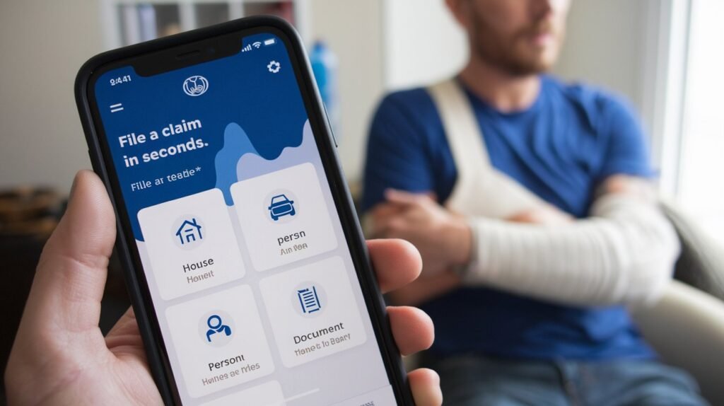 Allstate’s mobile app allows homeowners to file insurance claims easily and manage their policy from their smartphone.